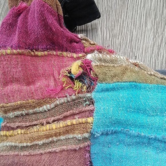 🔴Multicolor patchwork crossbody bucket bag - Picture 5 of 8